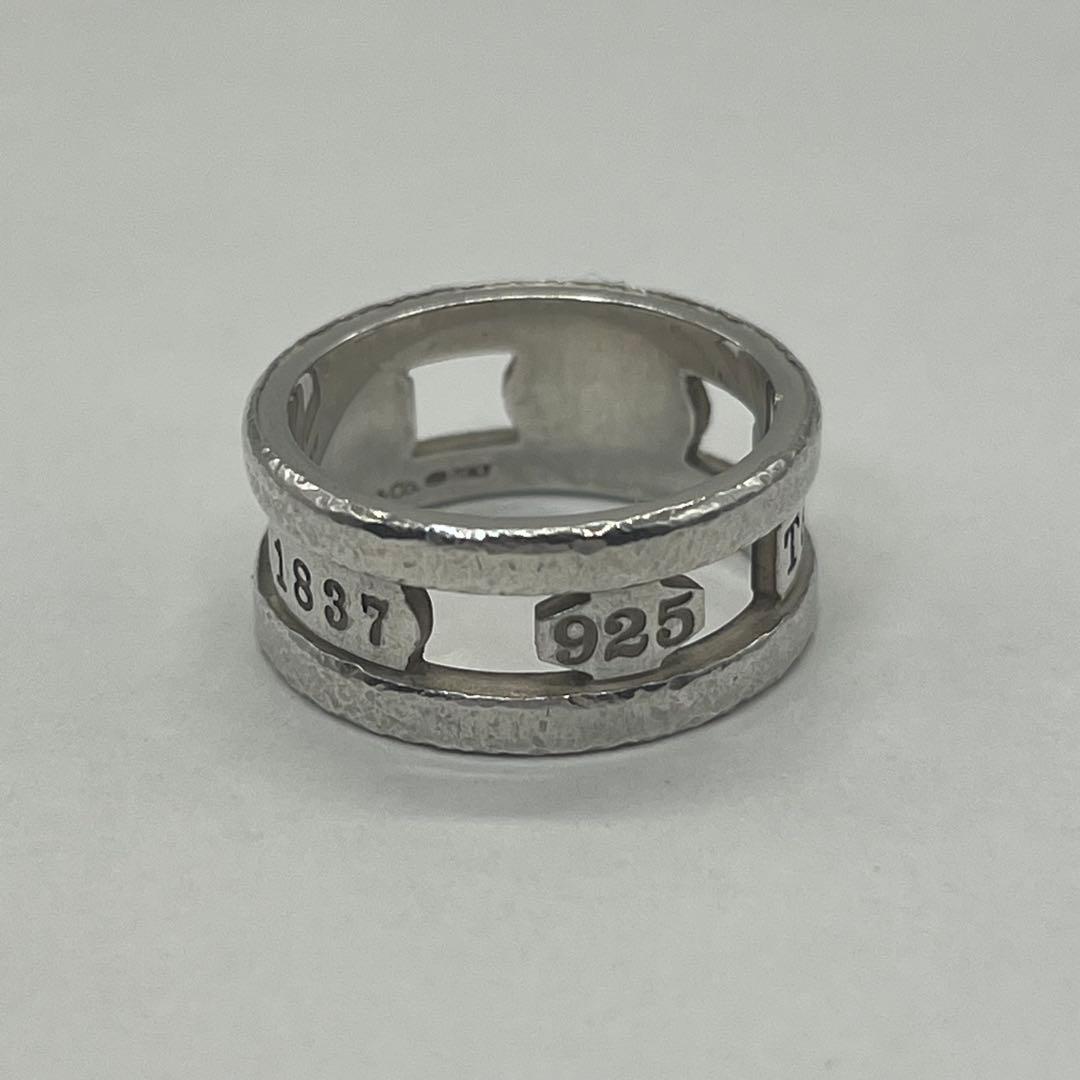 【中古】ティファニー TIFFANY 1837 エレメント リング 19号 SV925 メンズ レディ...