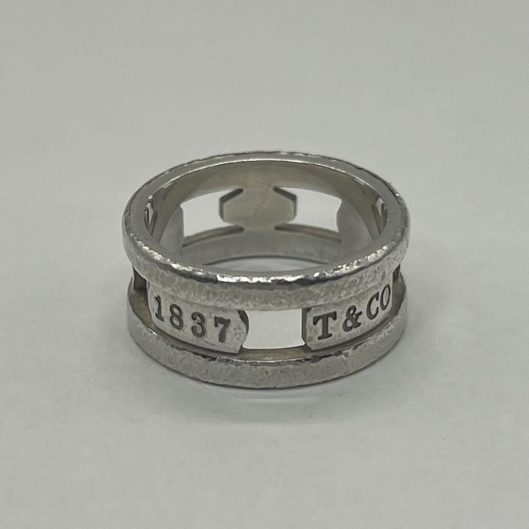 【中古】ティファニー TIFFANY 1837 エレメント リング 19号 SV925 メンズ レディ...