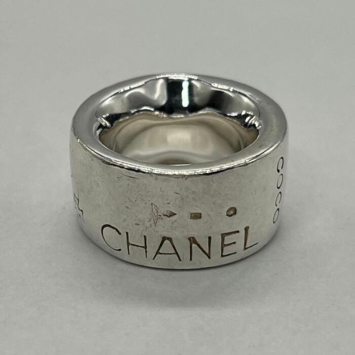 Rakuten - 【中古】シャネル CHANEL カンボン リング 11号 SV925 ロゴ メンズ レディース ユニセックス ヴィンテージ オールド 指輪 シルバー925 アクセサリー