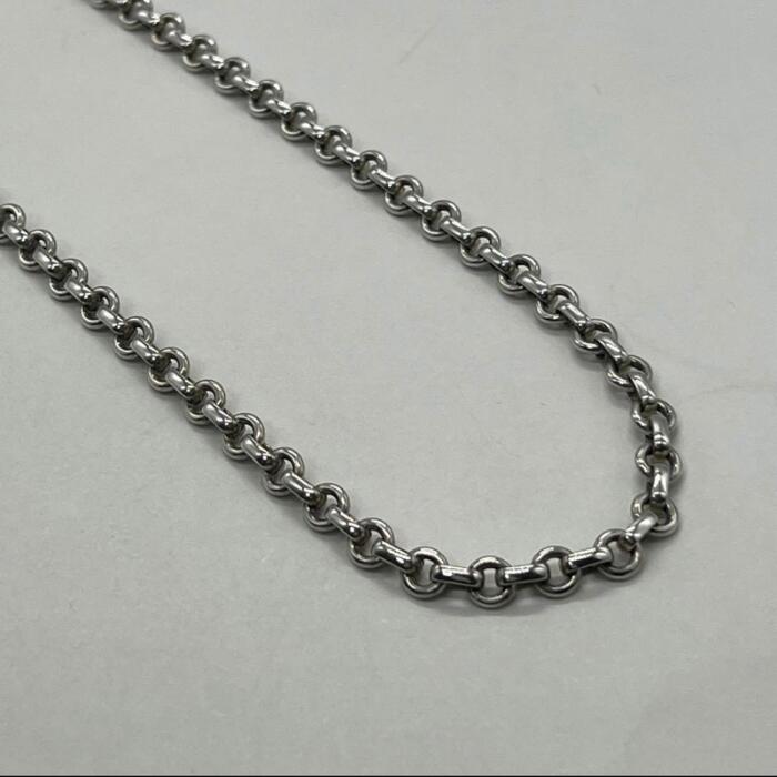 Rakuten - 【中古】ティファニー TIFFANY ドーナツ オーバル リンク チェーン ネックレス SV925 メンズ レディース ユニセックス ヴィンテージ オールド シルバー925 チェーン アクセサリー