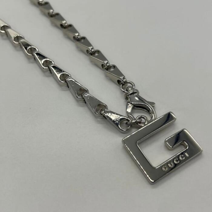 Rakuten - 【中古】グッチ GUCCI Gロゴチャーム チェーン ベルト メタル 希少 メンズ レディース ユニセックス ヴィンテージ オールド アクセサリー