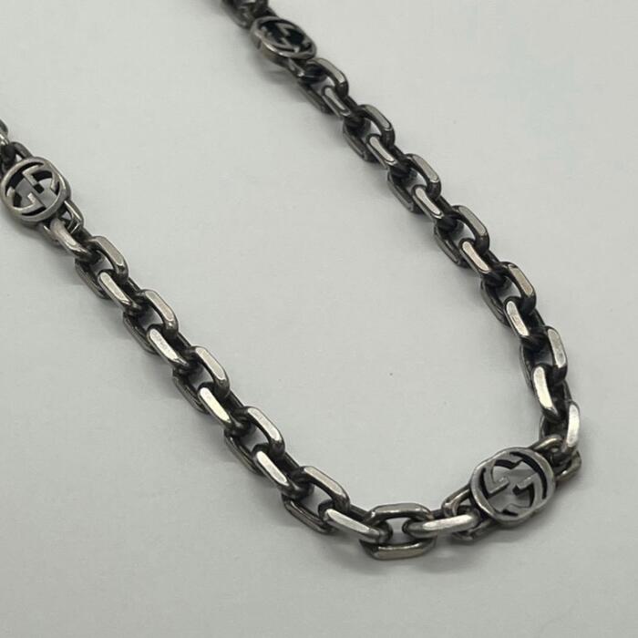 楽天市場】グッチ gucci インターロッキングg ネックレス ag925 silver