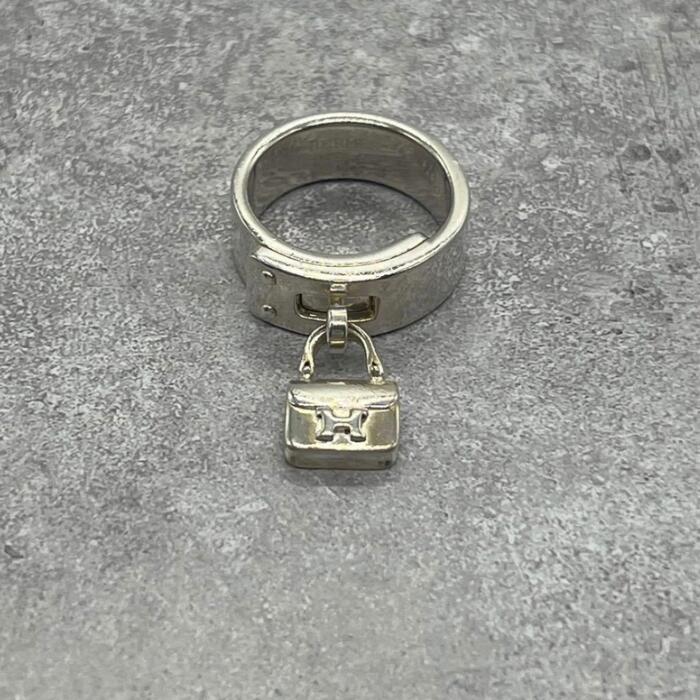 Rakuten - 【中古】エルメス HERMES コンスタンス リング 表記サイズ51 Ag925 SV 希少 メンズ レディース ヴィンテージ オールド 指輪 シルバー925 アクセサリー