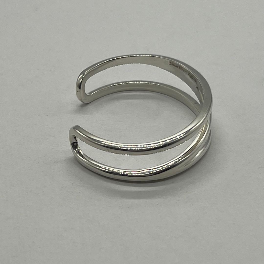 【中古】ティファニー TIFFANY&CO ダイアゴナル バングル SV925 メンズ レディース...