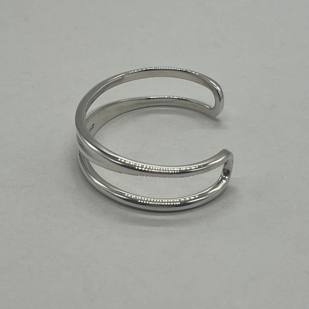 【中古】ティファニー TIFFANY&CO ダイアゴナル バングル SV925 希少 メンズ レデ...