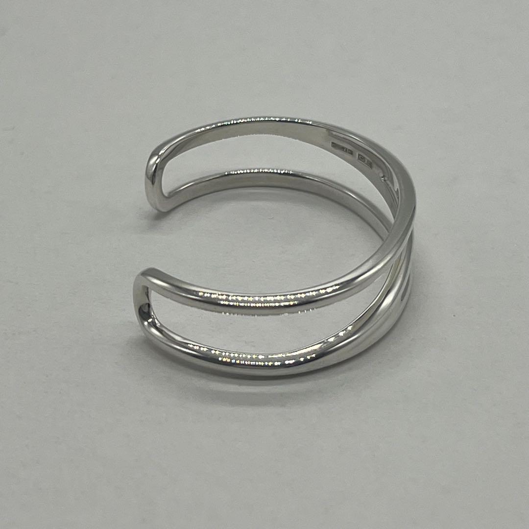 【中古】ティファニー TIFFANY&CO ダイアゴナル バングル SV925 希少 メンズ レデ...