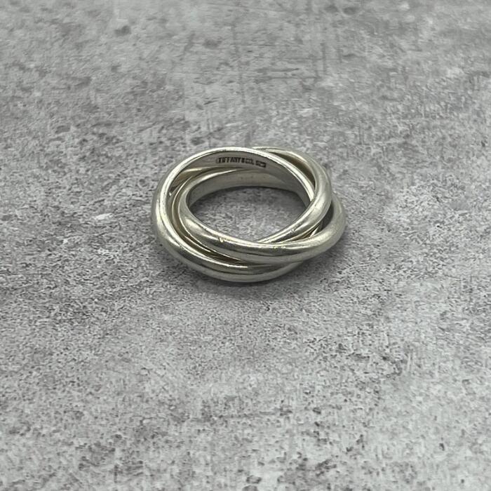 樂天商城 - 【中古】ティファニー TIFFANY&CO トリニティ リング 9号 SV925　メンズ レディース ユニセックス ヴィンテージ オールド 指輪 シルバー925 アクセサリー