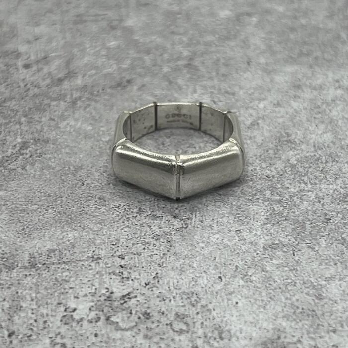 樂天商城 - 【中古】グッチ GUCCI バンブー リング 表記サイズ13 SV925 メンズ レディース ユニセックス ヴィンテージ オールド 指輪 シルバー925 アクセサリー