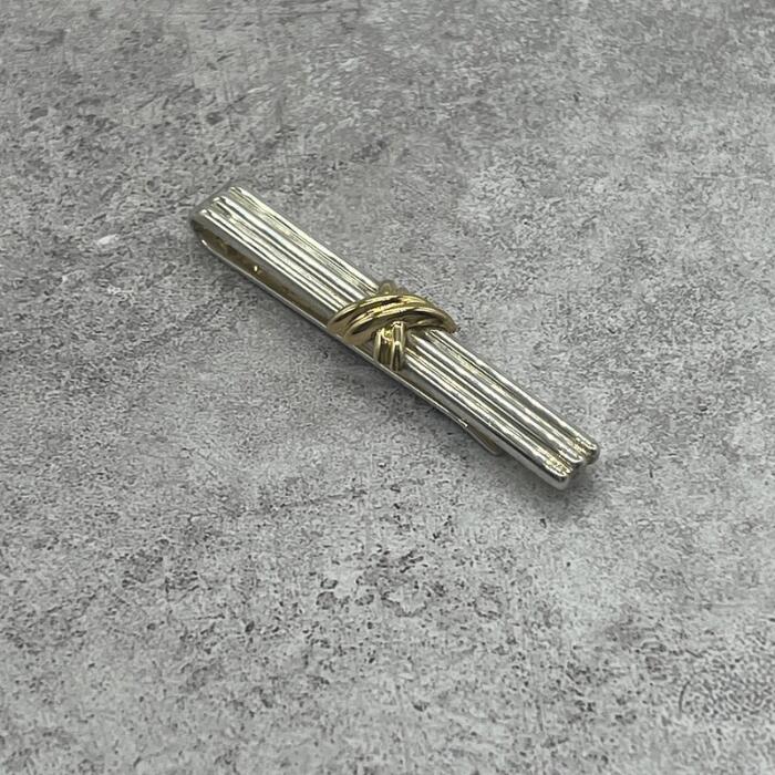 Rakuten - 【中古】ティファニー TIFFANY&CO シグネチャークロス ネクタイピン コンビ SV YG メンズ レディース ユニセックス ヴィンテージ オールド シルバー925 アクセサリー