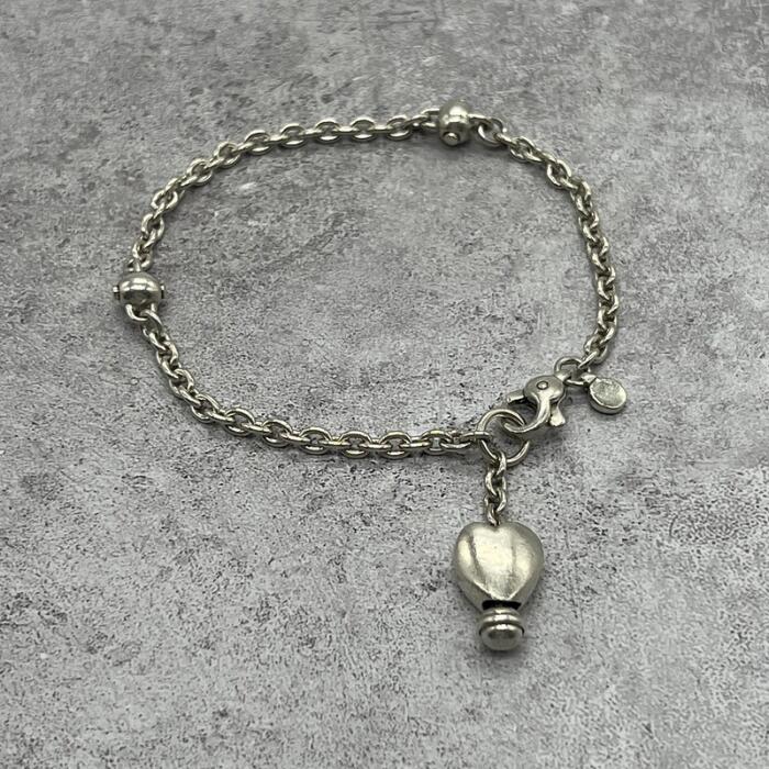 Rakuten - 【中古】ティファニー TIFFANY&CO ハートチャーム ブレスレット SV925 メンズ レディース ユニセックス ヴィンテージ オールド シルバー925 チェーン アクセサリー