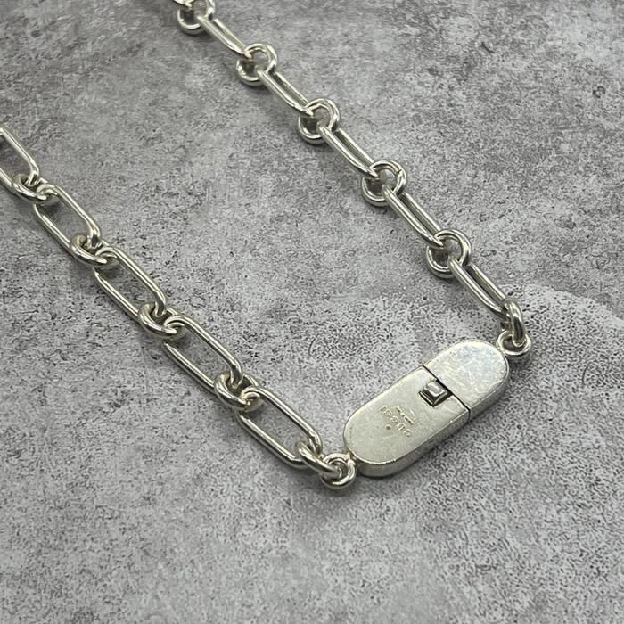 樂天商城 - 【中古】グッチ GUCCI オーバルリンク チェーン ネックレス SV925 トムフォード期 メンズ レディース ユニセックス ヴィンテージ オールド シルバー925 チェーン アクセサリー