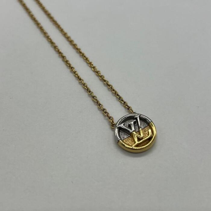 Rhinestone - 【中古】ルイヴィトン LOUIS VUITTON コリエ LtoVネックレス M69643