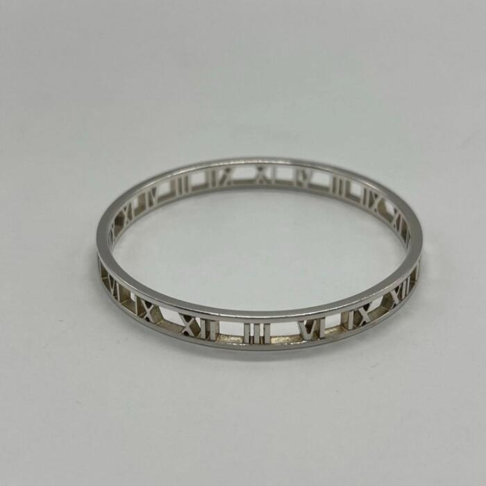 【中古】ティファニー TIFFANY&CO オープンアトラス バングル AG925