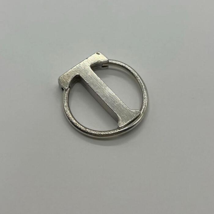 【中古】ティファニー TIFFANY Tモチーフ サークル キーリング