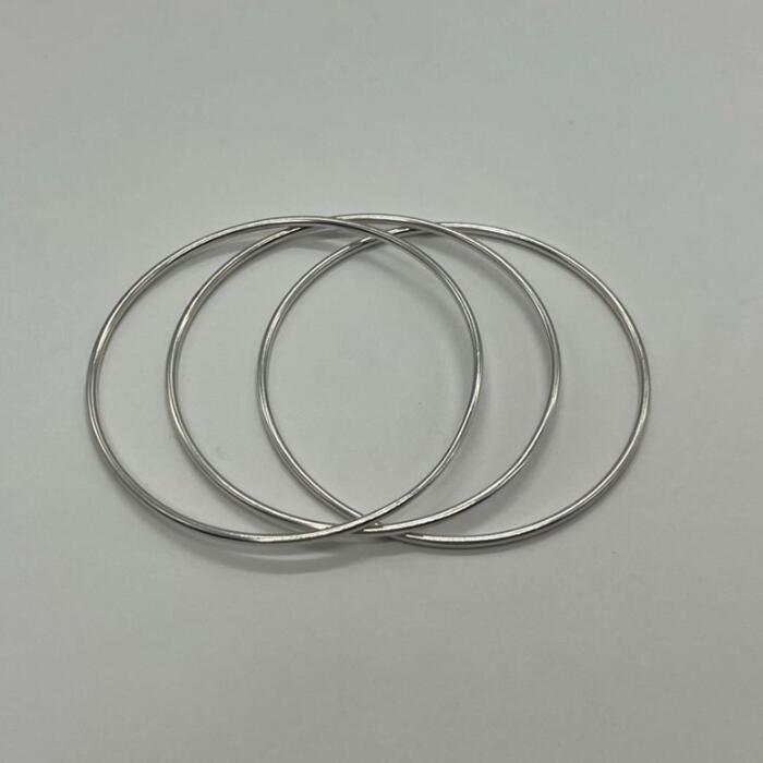 【中古】ティファニー TIFFANY トリプル バングル 3連 SV925