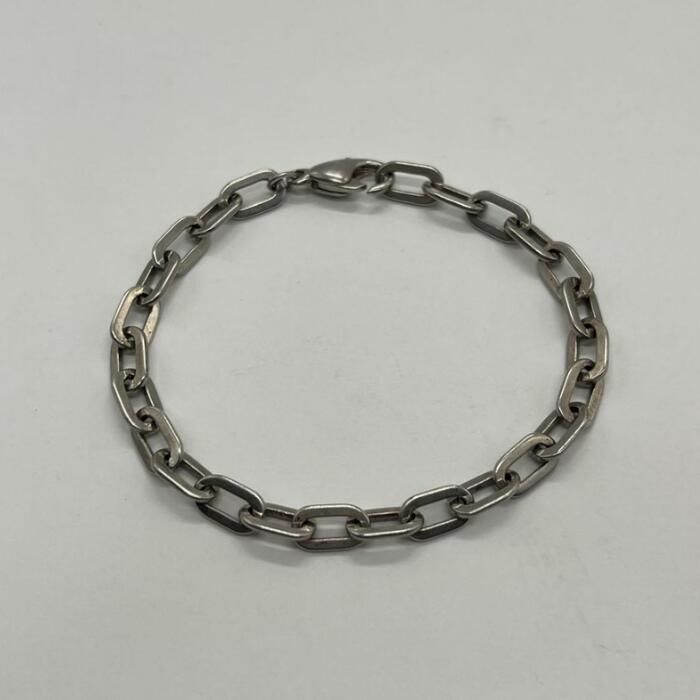 【中古】ティファニー TIFFANY エリプスリンクチェーン ブレスレット ドイツ製