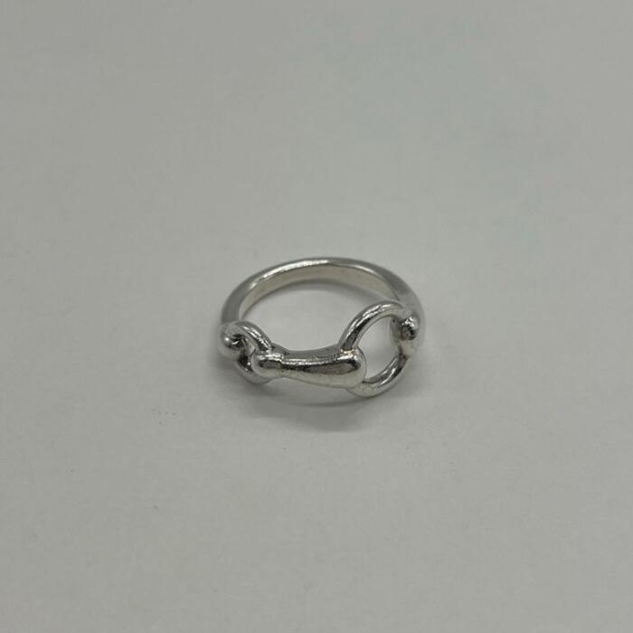 Rakuten - 【中古】エルメス HERMES ホースビット リング 11号 SV925 メンズ レディース ユニセックス ヴィンテージ オールド 指輪 シルバー925 アクセサリー