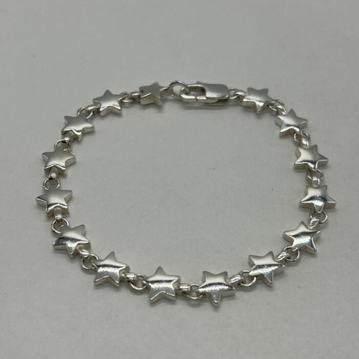 極美品　ティファニー　スターリンク　星　ブレスレット　シルバー　925 Tiffany & Co. - 本物正規ティファニー 星型シルバーブレスレット