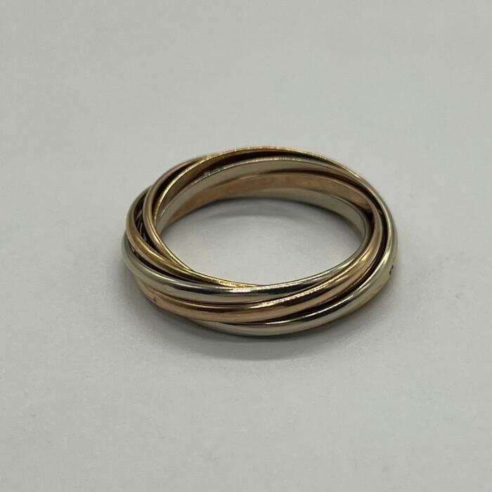 【中古】カルティエ CARTIER トリニティ 7連リング 19号