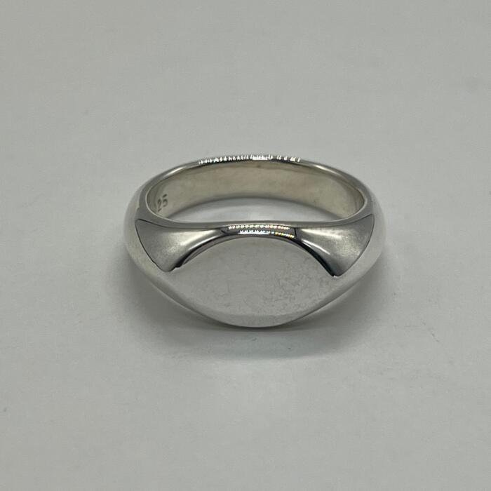 ティファニー TIFFANY グルーブ シグネットリング 12号 SV925 tiffany&co. ティファニーoval signet ring silver925 12号シルバー