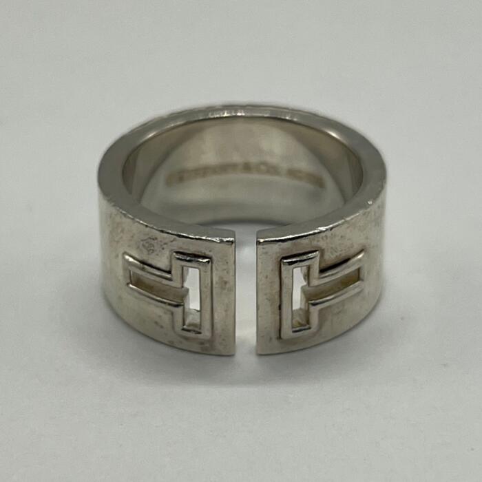 【中古】ティファニー TIFFANY Tカットアウト リング 16.5号 AG925