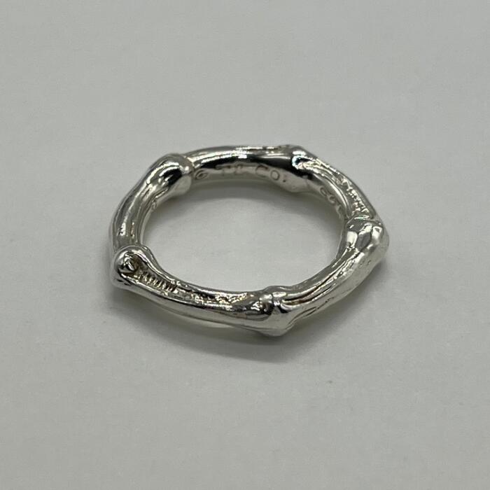 ティファニー バンブーリング 約15号 極美品 オールドティファニー バンブー リング 15号 シルバー925