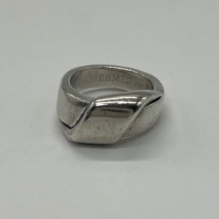 Rakuten - 【中古】エルメス HERMES ヴィンテージ リング サイズ表記51 SV925 メンズ レディース ユニセックス ヴィンテージ オールド 指輪 シルバー925 アクセサリー