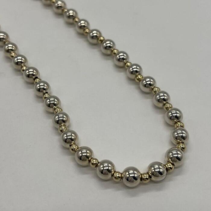 ティファニー　アトラス　プレート　バー　ボールチェーン　ネックレス　シルバー TIFFANY&Co.（ティファニー） ネックレス アトラス プレート ボール