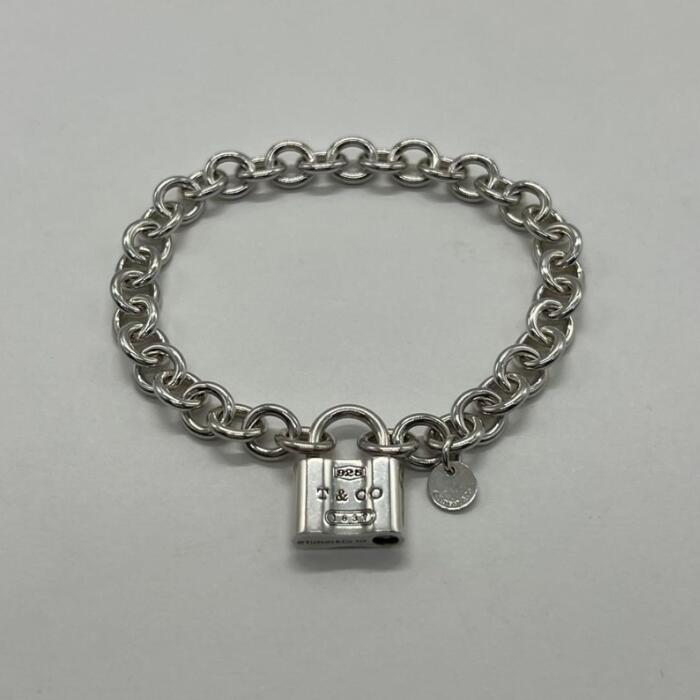 【中古】ティファニー TIFFANY 1837 カデナロック 南京錠 ブレスレット
