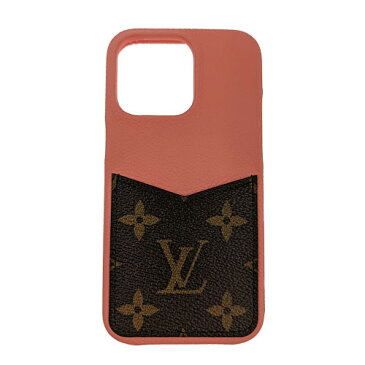 【iPhone13Pro】【2022年製】ルイヴィトン　Louis Vuitton　IPHONE・バンパー 13 PRO　M81344　SN1202　カーフレザー　モノグラム　Tropical Coral　携帯ケース　携帯カバー　ユニセックス　ルイビトン