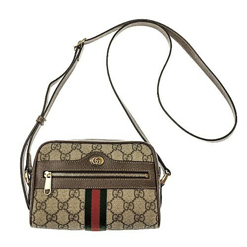 【ポイント5倍】38時間限定！2/5 23:59まで！ GUCCI　グッチ　オフィディア GGスプリーム ミニ バッグ　517350　レザー　ベージュ　ブラウン　バッグ　ショルダーバッグ　クロスボディバッグ