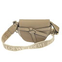 LOEWE ロエベ ゲートデュアル バッグ ミニ A650N46X13 レザー サンド バッグ ショルダーバッグ ミニバッグ レディース