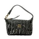 MIUMIU ミュウミュウ ショルダーバッグ ハンドバッグ 5NE841 パテントレザー ブラック バッグ
