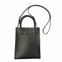 LOEWE ロエベ スタンダード A5 トート A933S30X01 レザー ブラック バッグ ショルダーバッグ ユニセックス