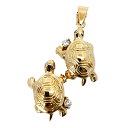 【ポイント5倍】6/25限定! K18 ダイヤモンド タートル ペンダント 亀 アクセサリー ジュエリー JW ノーブランド 宝飾品 レディース