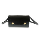 MARNI マルニ トランカルー クラッチバッグ PHMO0041U0P694800N99 レザー ブラック バッグ ミニバッグ ショルダーバッグ 2WAY