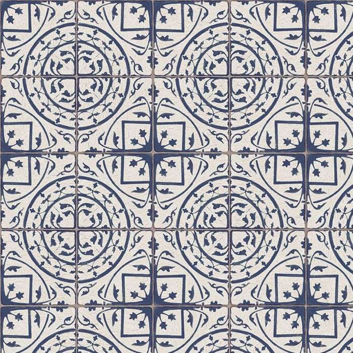 クッションフロア 1m以上10cm単位切売 東リ 品番：CF9681 クラフトマヨリカ CFシート-H 石目柄 ネイビ..