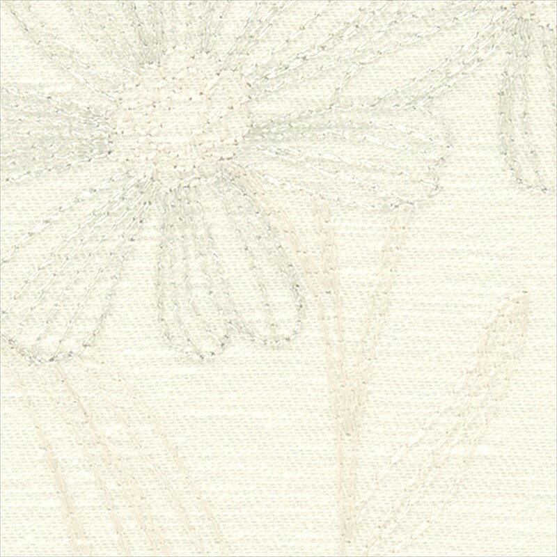 サンゲツ オーダーカーテン ドレープ 品番：AC2005 AC(エーシー)2023-2026 Embroidery アイボリー系 花柄 洗える ウォッシャブル オーダーメイド 1cm単位 フルオーダー
