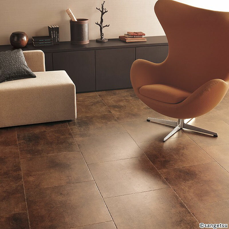 【最大2000円OFFクーポン有!】フロアタイル サンゲツ IS-2139,IS-2140 ストーン&アクセント ラフエッジストーン 1枚から販売します 457.2×457.2×2.5mm 参考：1ケース=18枚入 約3.76m2 FLOOR TILE フロアタイル 2023-2026