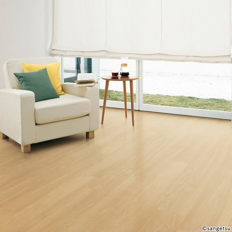 フロアタイル サンゲツ JK-2004,JK-2005 2mm厚 メイプル ケース販売 152.4×914.4×2.0mm 参考：1ケース=32枚入 約4.46m2 FLOOR TILE フロアタイル 2023-2026