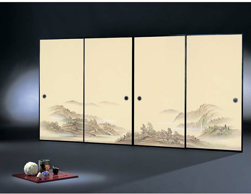 【最大500円OFF★P2倍】高級織物襖紙 株式会社太陽 朱雀第11集 156 4枚組 標準サイズ 巾97cm×丈203cm 単..