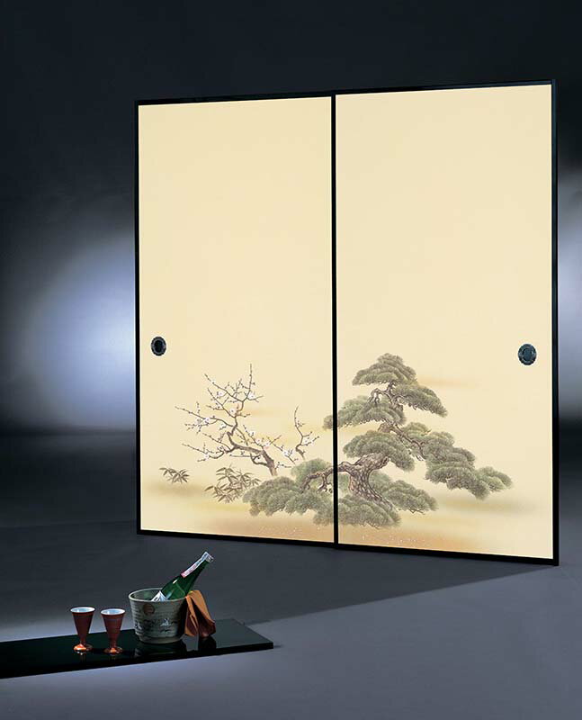 【最大500円OFF★P2倍】高級織物襖紙 株式会社太陽 朱雀第11集 164 2枚組 標準サイズ 巾97cm×丈203cm 単..