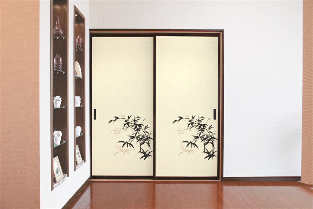 織物襖紙/株式会社太陽/はるか第6集メーカー品番：866/1枚柄/標準サイズ（巾100cm×丈203cm）単位販売/柄の高さ101cm/シックハウス対策