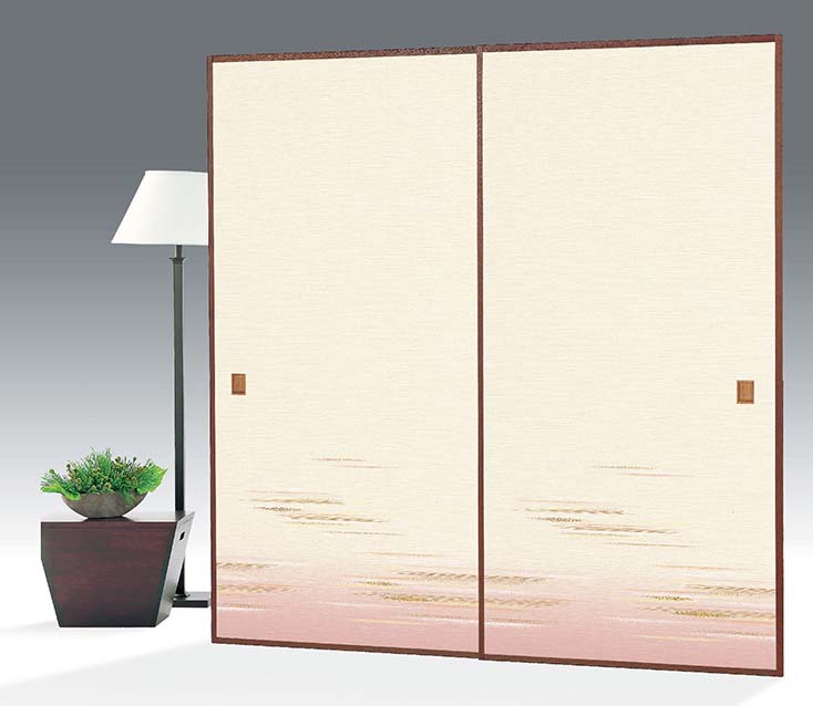 織物襖紙 株式会社太陽 近江第10集 902 1枚柄 標準サイズ 巾100cm×丈203cm 単位販売 柄の高さ58cm シッ..