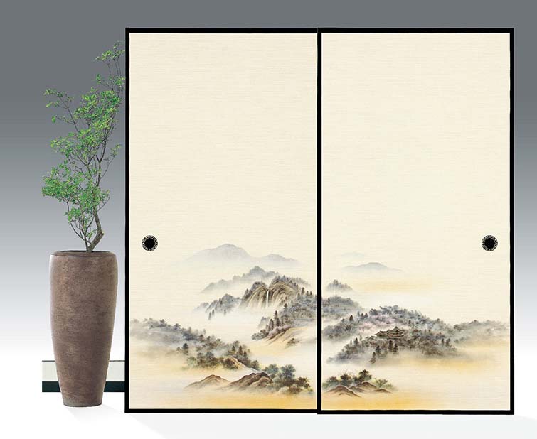 【毎月1日はP2倍】織物襖紙 株式会社太陽 近江第10集 922 2枚組 標準サイズ 巾100cm×丈203cm 単位販売 ..