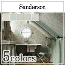 輸入壁紙 イギリス製 Sanderson(サンダーソン)：Sanderson(サンダーソン) 品番：214063,214064,214065,214066,214067 Josette 1ロール(巾68.6cm×10.05m)単位販売 不織布 F☆☆☆☆ 不燃