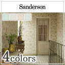 輸入壁紙 イギリス製 Sanderson(サンダーソン)：Sanderson(サンダーソン) 品番：214084,214085,214086,214087 Solaine 1ロール(巾68.6cm×10.05m)単位販売 不織布 F☆☆☆☆ 不燃