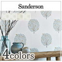 輸入壁紙 イギリス製 POTTING ROOM WALLPAPERS：Sanderson(サンダーソン) 品番：216359,216360,216361,216362 BayTree 1ロール(巾52cmx10m)単位販売 不織布 F☆☆☆☆ 不燃