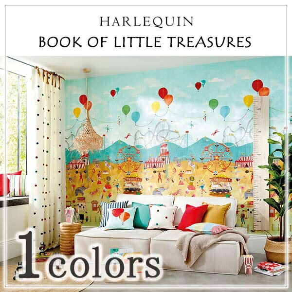 【BF限定★最大5000円OFF&P2倍】壁紙 クロス のりなし 輸入壁紙 イギリス製 BOOK OF LITTLE TREASURES HARLEQUIN ハ...