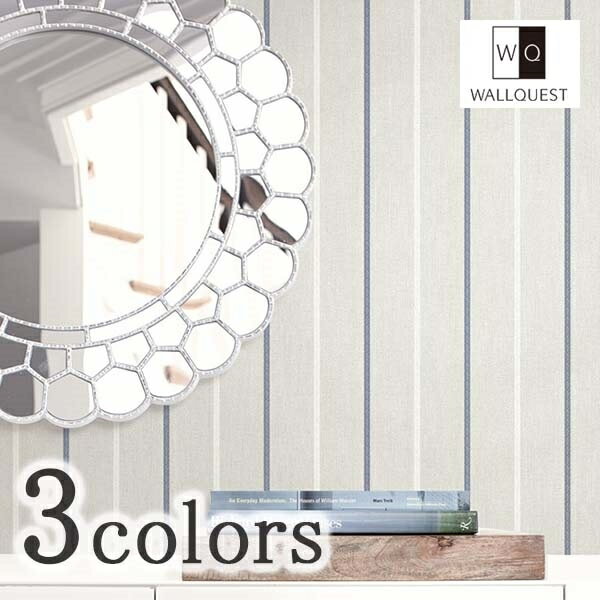輸入壁紙/アメリカ製/PLAINS&STRIPES（プレーンズ＆ストライプス）：WALLQUESTメーカー品番：CS90502,CS90512,CS90510/1ロール（68.5×8.2m）単位販売/紙/F☆☆☆☆/不燃